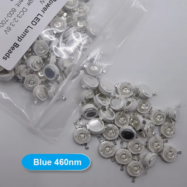 10-100pcs 1W 3W High Power LED Light-Emitting Diode LEDs Chip SMD Warm White Red Green Blue Yellow SpotLight Downlight Lamp Bulb