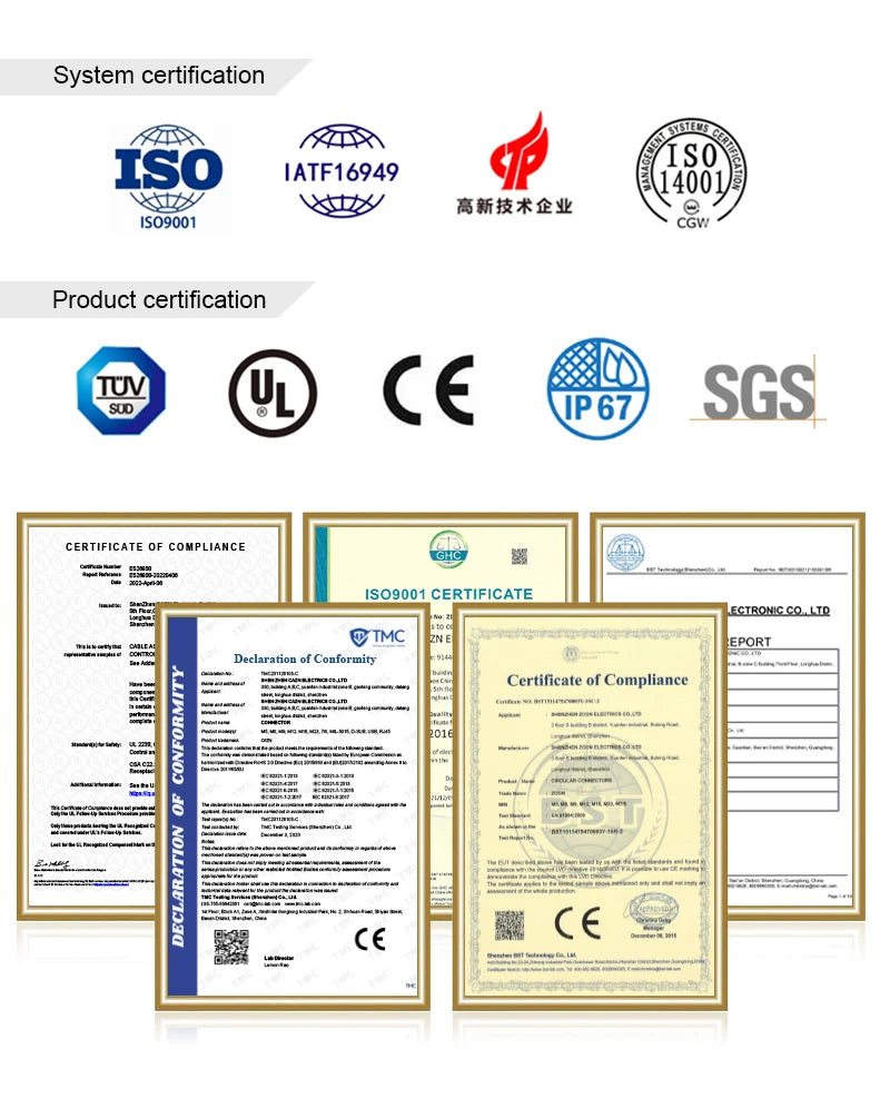 M12 Connector 4 Pin D Code Male to RJ45 Waterproof Ethernet Connector Industrial Ethernet Ethercat