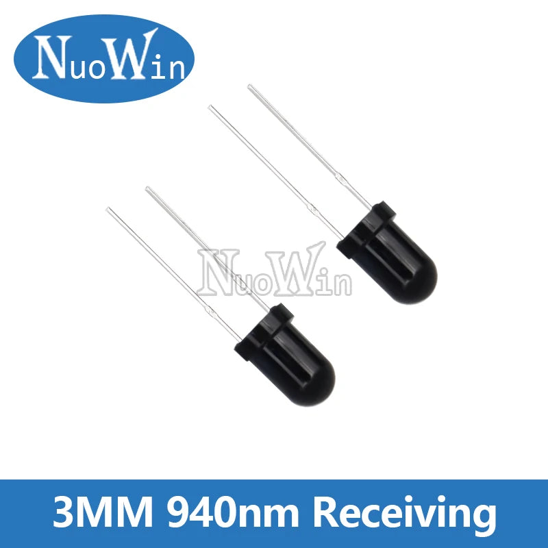 10 pairs 3mm 5mm 940nm LEDs Infrared Emitter and IR Receiver Diode for arduino