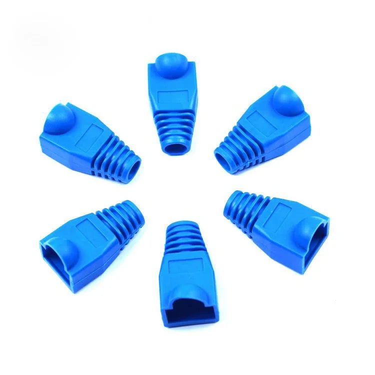 10-100Pcs RJ45 Ethernet Cable Connector Boots Cover CAT5 CAT5E CAT6 CAT6E Ethernet Network Lan Cable Plug Cap Protective Sleeve