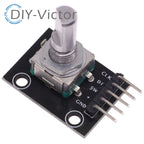 10pcs/lot 360 Degrees Rotary Encoder Module Brick Sensor Switch Development KY-040