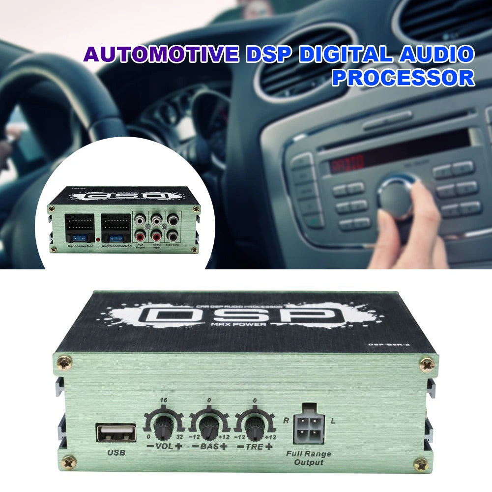 Car DSP Digital Audio Processor Support APP Control Navigation Sound Quality Enhancement Effect for Car Audio Enhancement