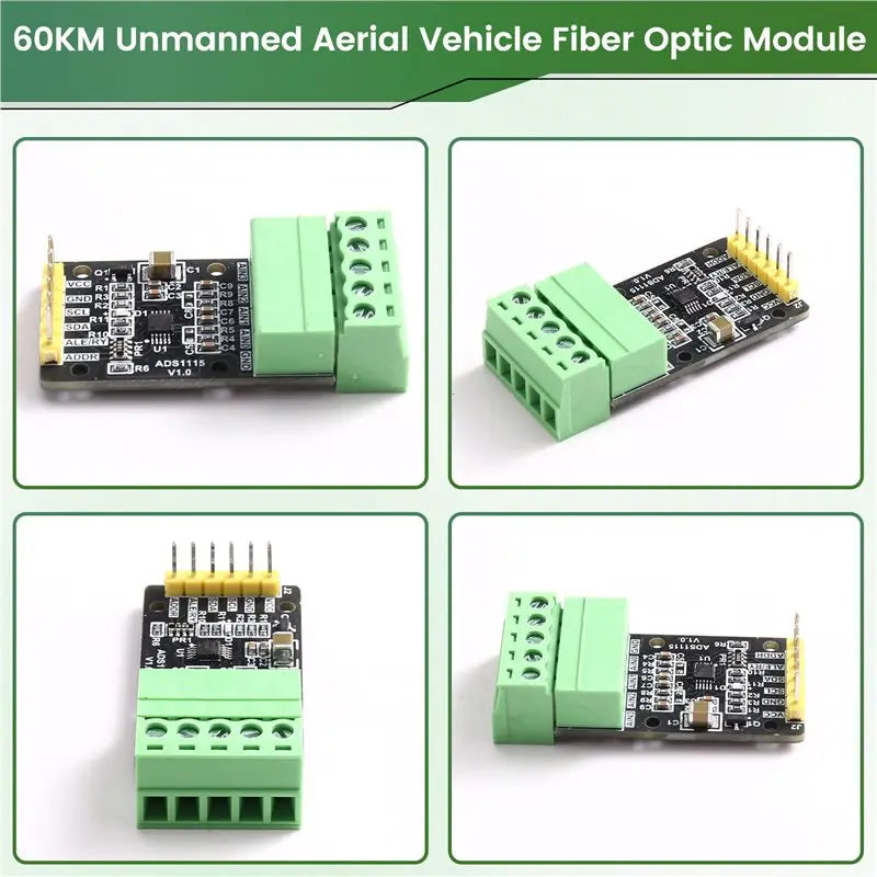 High Accuracy 16-Bit ADC Converter Module For ADS1115, Programmable Gain Amplifier, 4-Channel For I2C Interface
