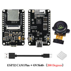 OV5640 ESP32 CAM Camera Module Kit 2.4 GHz WiFi and Bluetooth Develop Board Type C 8MB PSRAM HD 5MP Auto Focus 66 120 160 Degree