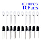 10-1000PCS/Pairs 5MM 940nm LEDs Infrared Emitter And IR Receiver Diode Diodes