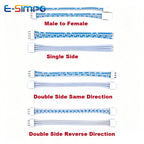 10pcs PH 2.0mm 2468 24AWG Flat 2P 3P 4P 5P 6P -12P 1mtr 2m 3m Single Double Male Female Cable Conversion Extension Terminal Wire