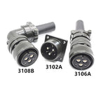 Aviation Plug MS3108B MS3106A MS3102A 18-10S 20-4S 20-15S 20-18S 20-29S 22-22S 24-10S 24-11S Servo Motor Panel Metal Connector
