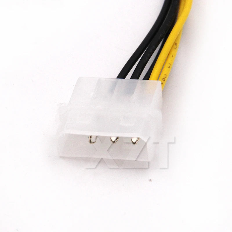 6 inch 2 x Molex 4 pin to 8-Pin PCI Express Video Card Pci-e ATX PSU Power Converter Cable - Molex to Pcie 8 pin Adapter