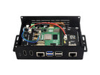 Waveshare Multi-functional All-in-one Mini-Computer Kit Designed for Raspberry Pi 5, Aluminum Alloy Case Option for PCIe adapter