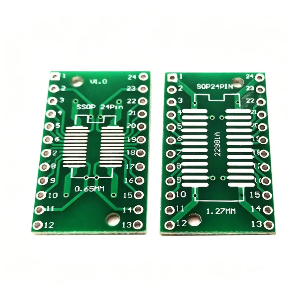 10pcs SOP to DIP patch adapter board SOP8 SOT23 10 SOP16 SOP20 24 SOP28 TSSOP TQFP QFN IC test board PCB double-sided printing