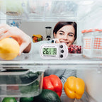 LCD Display Magnetic Refrigeration Refrigerator Hanging Freezer Thermometer Kitchen Tool Fridge Temperature Meter