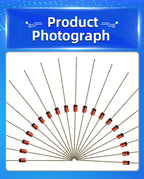 50PCS 1W Zener Diode 1N4727A 3V/ 1N4728A 3.3V/ 1N4729A/3.6V 1N4730A/3.9V 1N4731A/4.3V 1N4732A/4.7V 1N4733A/5.1V 1N4734A/5.6V