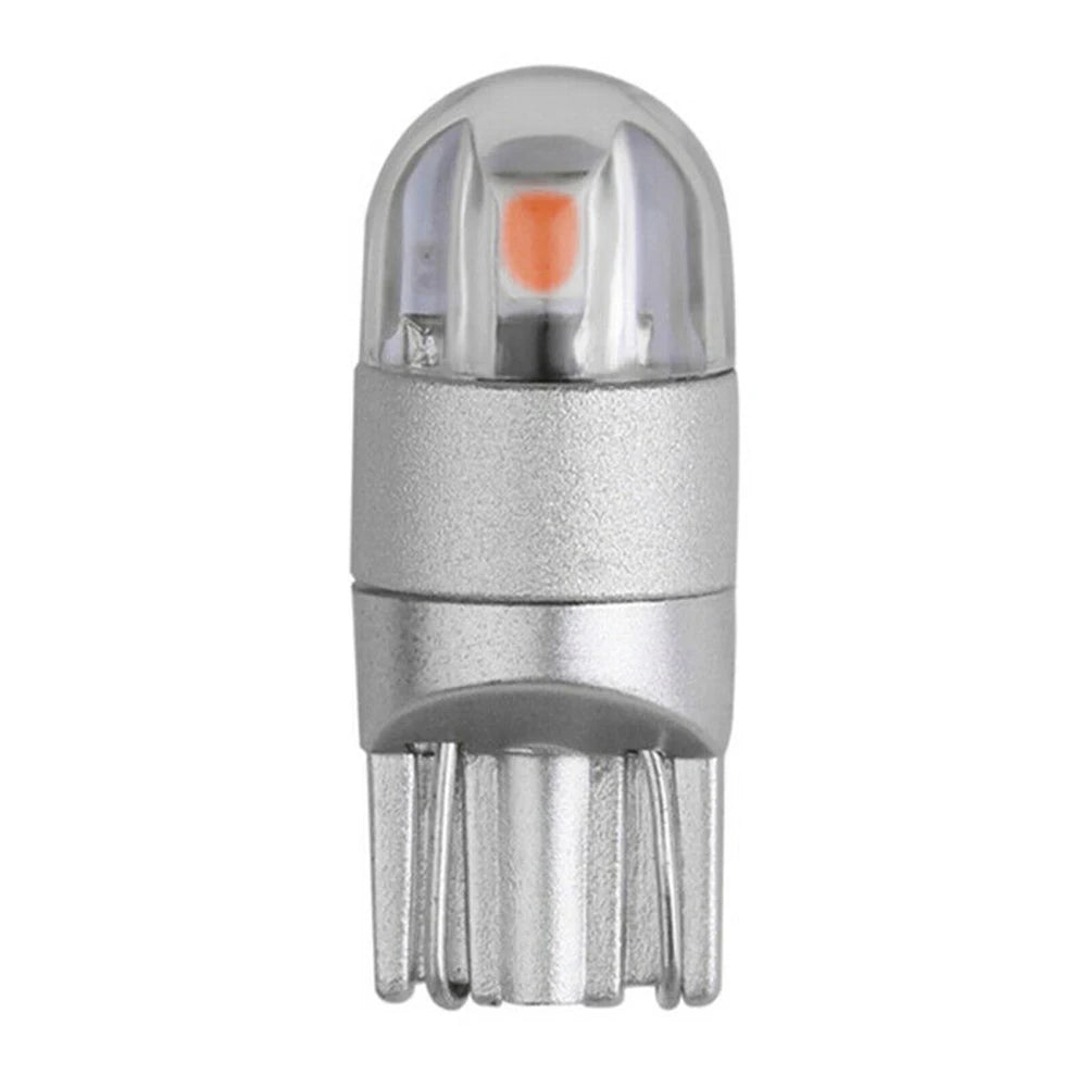 1Pcs T10 2SMD 3030 W5W 194 168 LED Reading License Plate Light Side Lamp DRL Amber Universal Car Lighting
