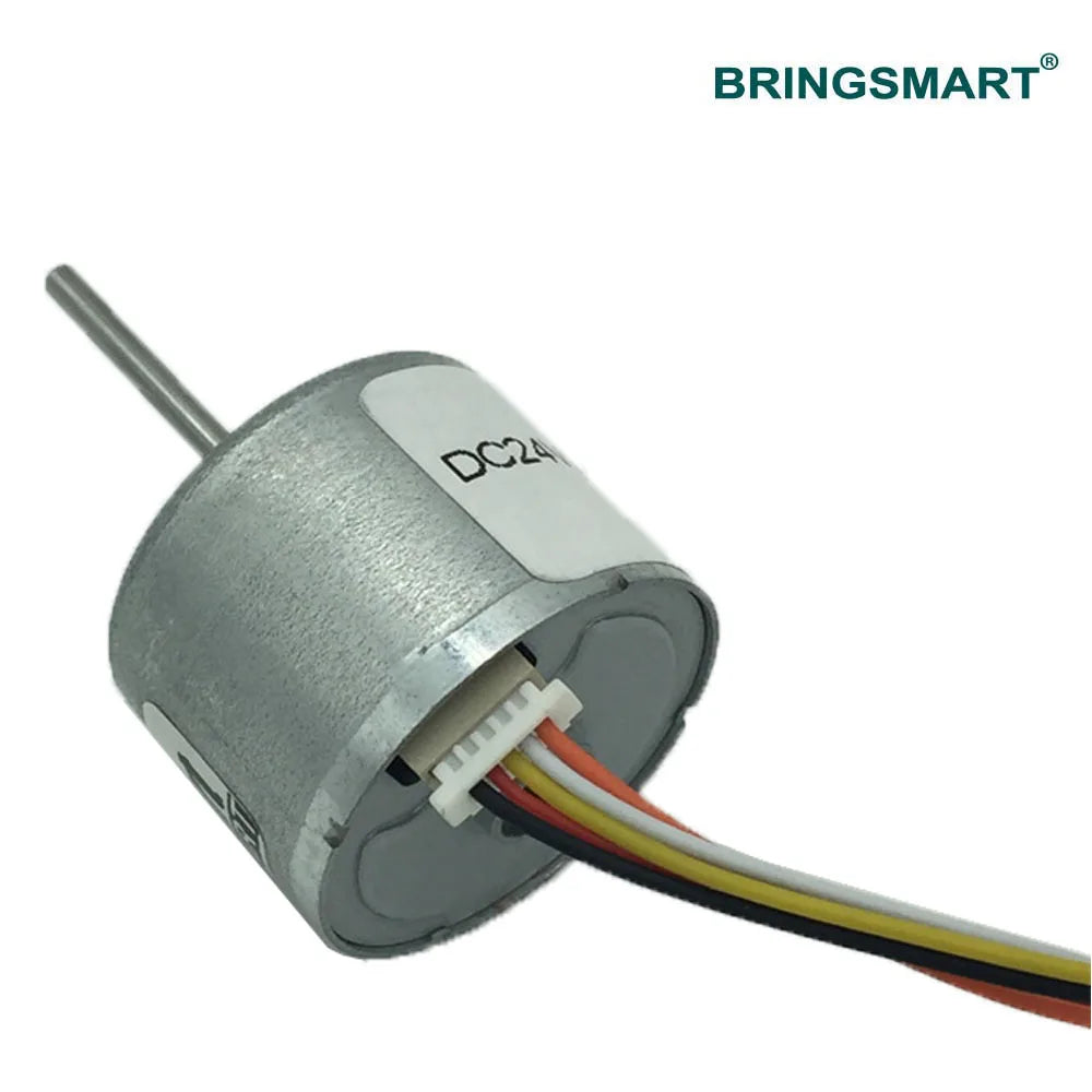 Bringsmart BLDC Motor R2418 High Speed Electric Machine 8700rpm 24V PWM Speed Adjusting CW/CCW Brushless DC Motor Customized