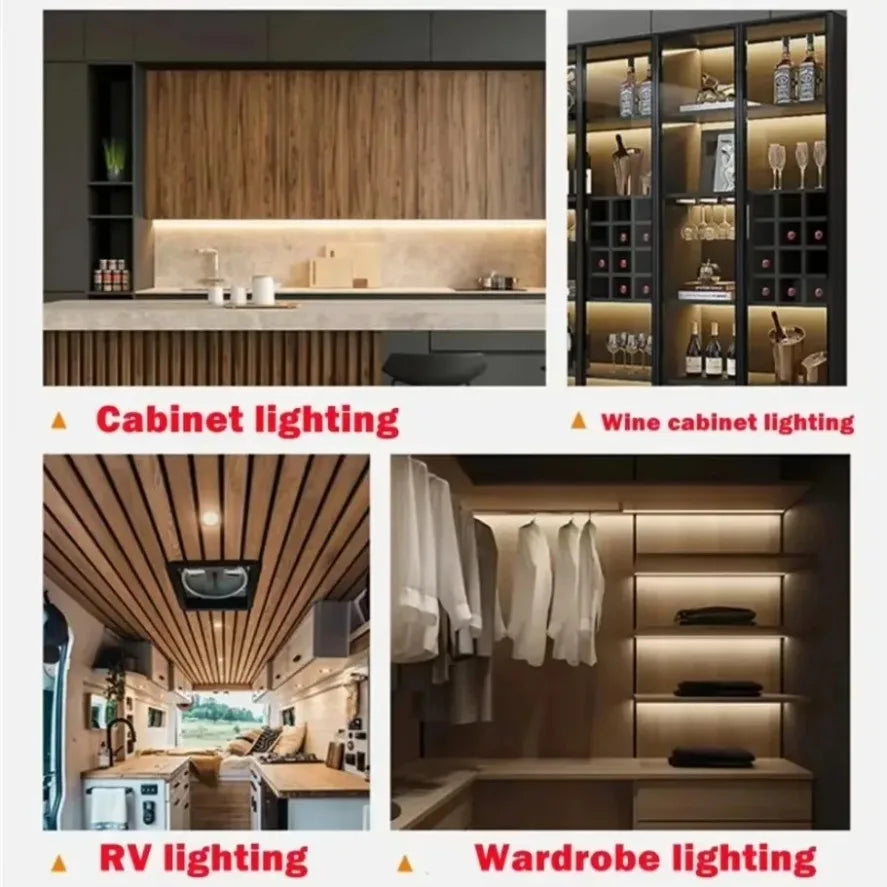 LED Light Switch Control Wireless Touch Sensor Penetrable 25mm Wood Panel 12V 24V 60W Hand Sweep Control Dimmable Touch Dimmer