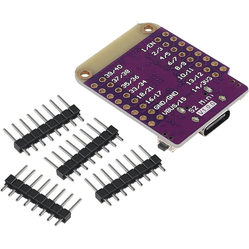1-10PCS ESP32 S2 Mini V1.0.0 - LOLIN WIFI IOT Board based ESP32-S2FN4R2 ESP32-S2 4MB FLASH 2MB PSRAM MicroPython Compatible