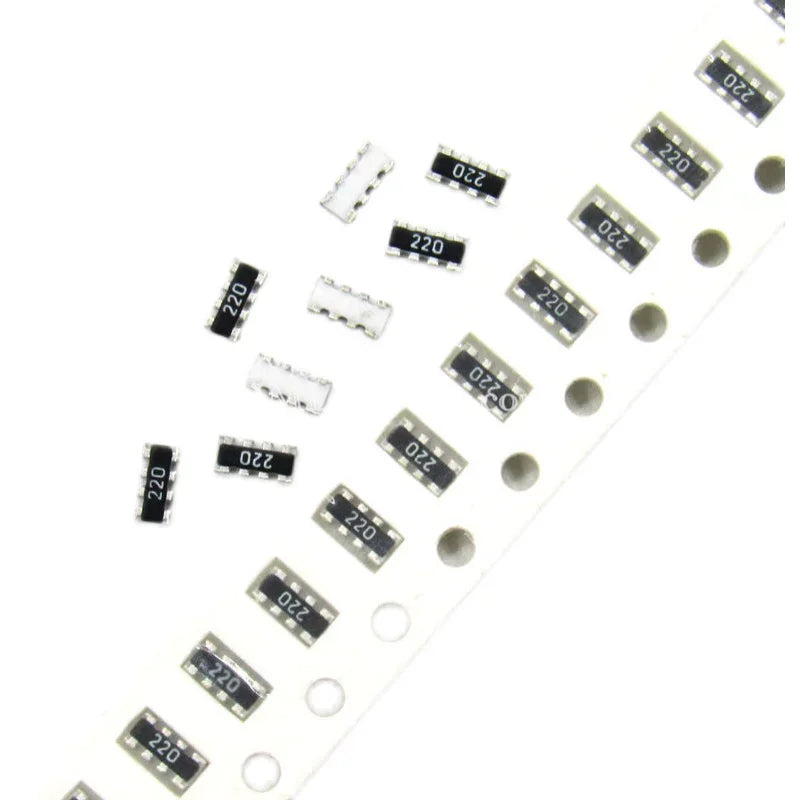100pcs 0603*4 8P4R 2*4P 1608 Network Resistor SMD Array 0R 22R 33R 47R 100R 150R 200R 220R 300R 330R 390R 470R 510R Ohm 1608