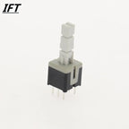 10pcs Free shopping 8.5*8.5 mm 6 Pin Mini Self-locking/Momentary Push Button Switch DIP DPDT Multimeter switch