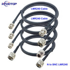 LMR240 Cable BNC Male Plug to N Male/N Female Jack Connector 50 Ohm 50-4 Pigtail RF Coaxial Jumper 4G 5G LTE Extension Cord