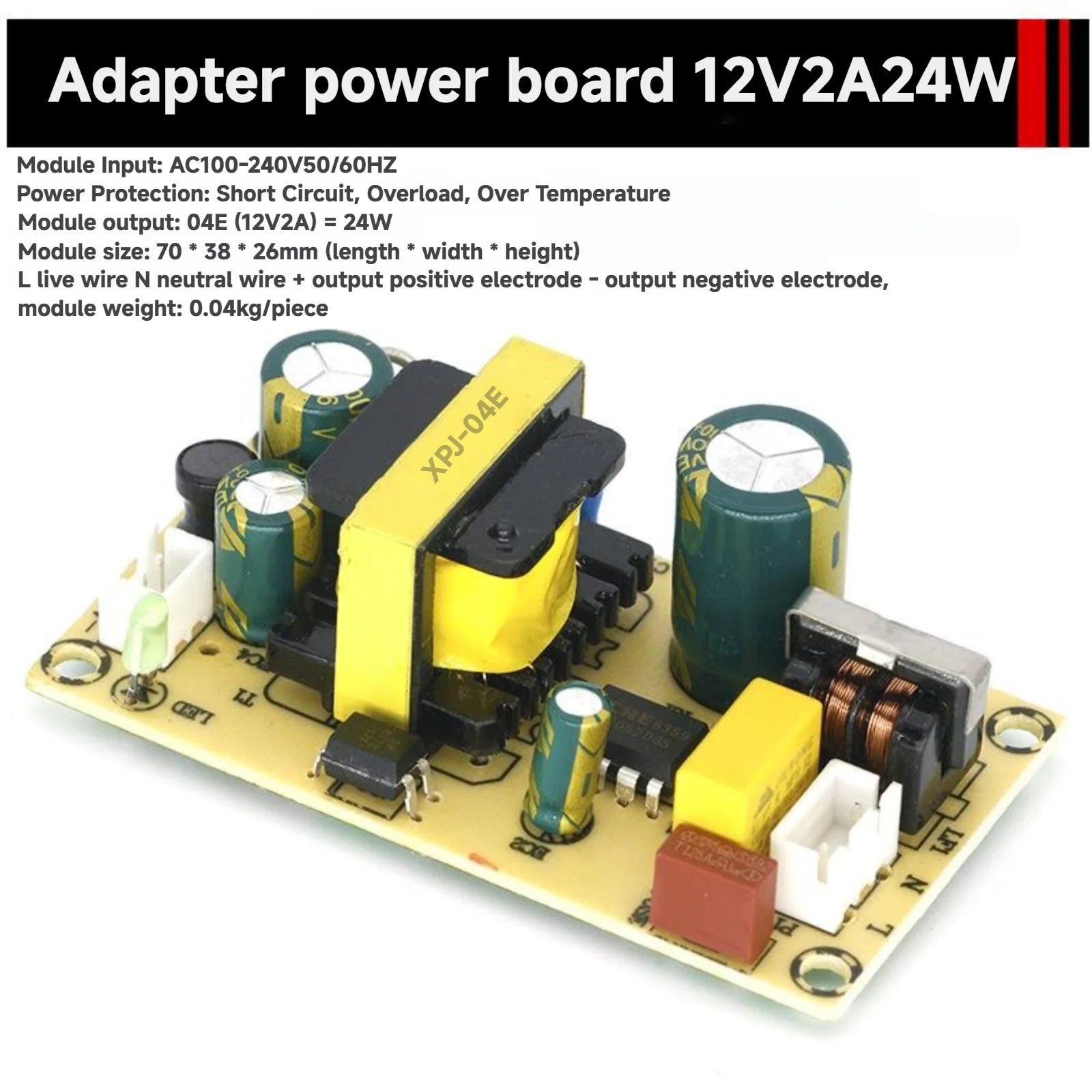AC-DC Power Supply Module 12V 2A 3A Precision Buck Converter AC 220v to 12V 24V Power Adapter 18W 24W 36W Step Down Transformer