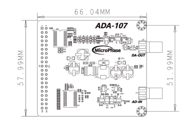 Micro phase FPGA development board with high-speed AD DA module ADA107 ADA-107