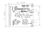 Micro phase FPGA development board with high-speed AD DA module ADA107 ADA-107