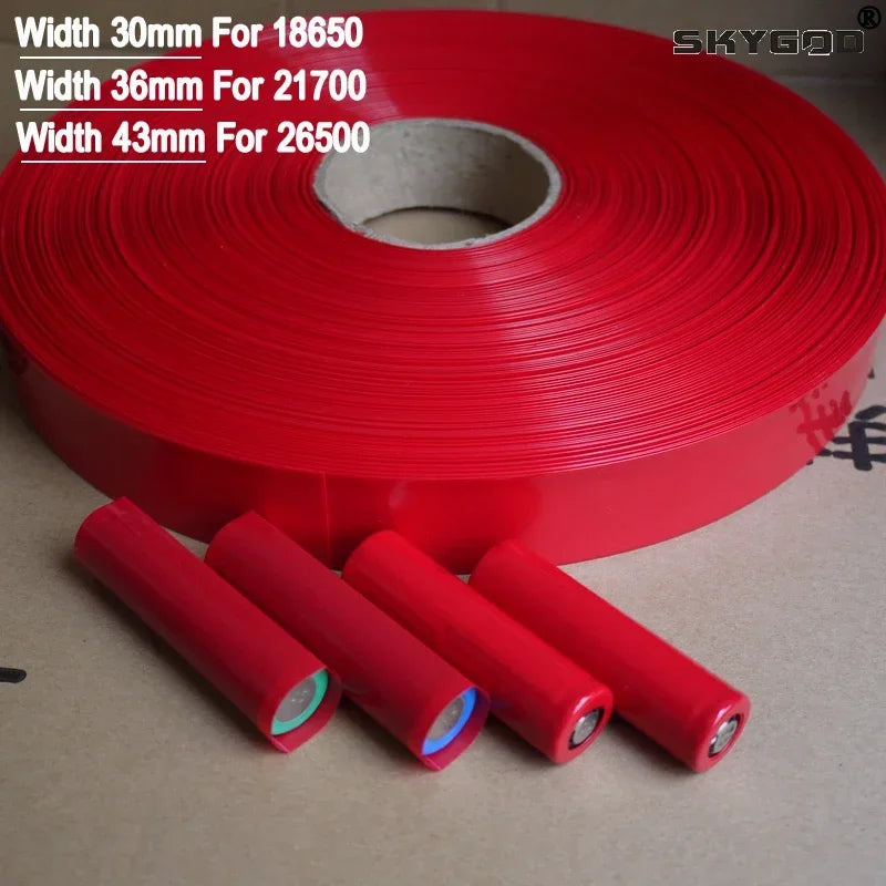 20/100/200pcs 18650 PVC Heat Shrink Tube Pre-Cut Lipo Battery Wrap Protective Sleeve Casing Precut Insulated Film Cover