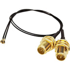 UFL To SMA M.2 NGFF U.FL To RP-SMA Female MHF4 I-P-X-4 I-P-E-X-4  Connector Pigtail Antenna Extension Cable (15cm (2 Pcs))