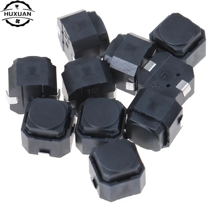10Pcs/lot Height 5mm Silent Tact Switch Smd Silicone Button Switch Touch Switch 6*6*5mm