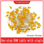 3mm 5mm LED Diode Assorted Kit White Green Red Blue Yellow Orange F3 F5 Leds Light Emitting Diodes Electronic Kit