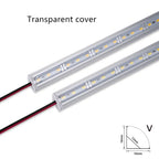 LED aluminum rigid light bar DC12V 50CM 20 inch U/V-shape 5730 36LEDs LED aluminum channel Home decoration lighting