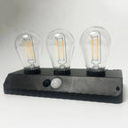 Solar Wall Lights Outdoor with 3 Lighting Modes & Motion Sensor, Solar Porch Light with 2 Bulbs, Waterproof Solar Wall Sconce