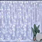 USB Curtain Lights - 8 Lighting Modes LED Fairy String Light for Christmas Halloween New Year Wedding Party Home Garden Decor