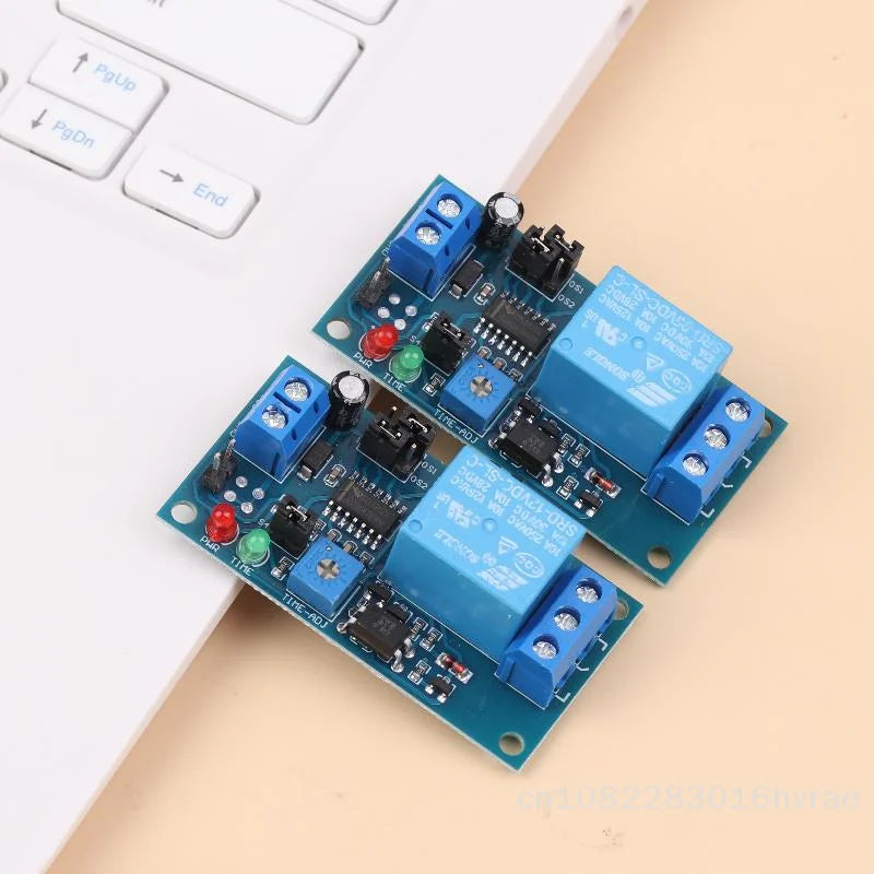 5V/12V Delay Timer Relay Module - Normally Open Trigger with Vibration Sensor for Alarm & Automation〔YY26〕