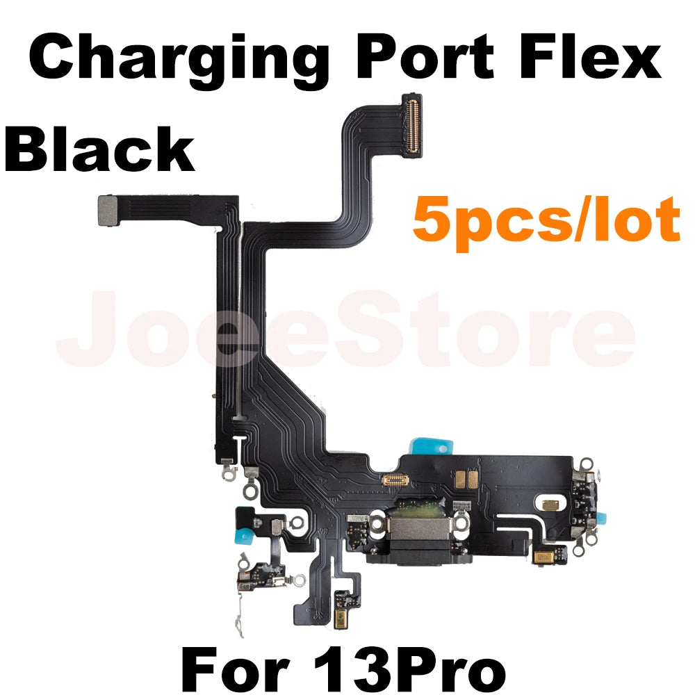 Wholesale Charging Port Flex Cable for iPhone 16 15 14 13 Pro Max USB Dock Charger Connector With Microphone Flex Cable Ribbon