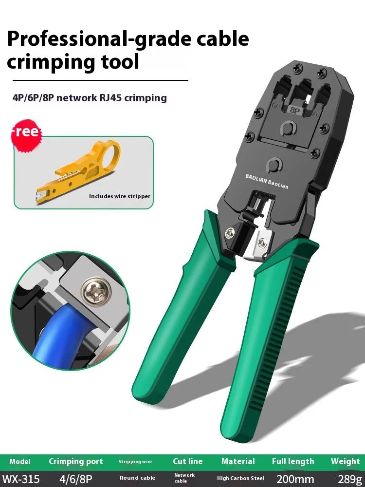RJ45 Ethernet Cable Cutter Tool RJ11 Crimping Pliers Electrician LAN Network Tester Crimper for 6P 8P RJ12 Stripper Device Gauge