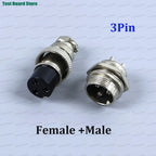 1/5/10Set GX16 Aviation Connector 2 3 4 5 6 7 8 9 10 Pin Male Plug Female Socket Waterproof Circular Connector