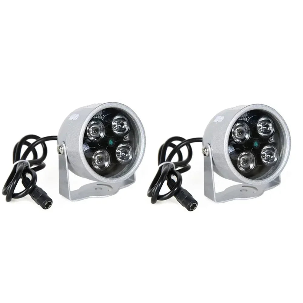 2023 4 Array LEDs IR Illuminator Light 850nm Infrared Waterproof Night Vision CCTV Fill Light DC 12V For CCTV Security Camera