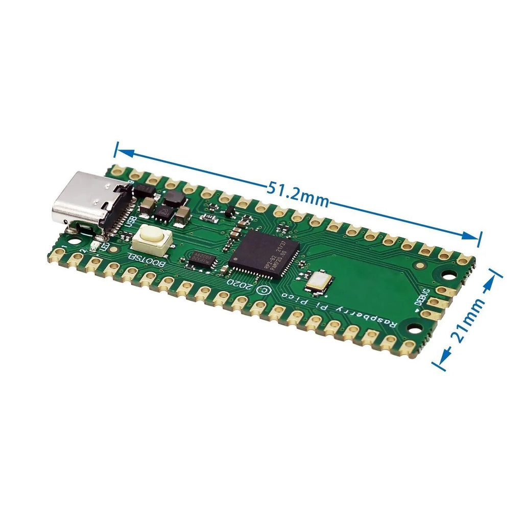 For Raspberry Pi Pico RP2040 Microcontroller Chip Dual-Core Arm Cortex M0+ Processor Low-Power Microcomputers
