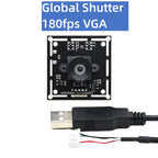 180FPS Global Shutter USB Camera Module VGA,Monochrome Black and White,Driver Free,640x480,Win/Android/Linux/RPI,High Frame Rate