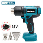 IONTOOL Cordless Hot Air Gun Max 550℃ 250‑500LPM Dual Airflow Bare Unit for Shrink Wrapping and Tube Processing