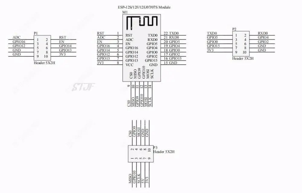 ESP8266 ESP-WROOM-32 ESP32-WROVER Development Board Test Programmer Socket Downloader for ESP-01 ESP-12F ESP-07S ESP-12S ESP32