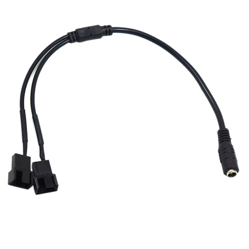 1pc 12V Adapter Converter Power Supply Cable PC Fan Cable 4pin IDE Molex To 1/2/3/4-Port 3Pin/4Pin Cooler Cooling Fan Splitter