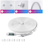 Smart Bluetooth Colorful RGB LED Strip Neon Light 1M 2M 3M 5M With 5V USB Remoter LED Dimmer Night Room Table Cabient Lamp Decor