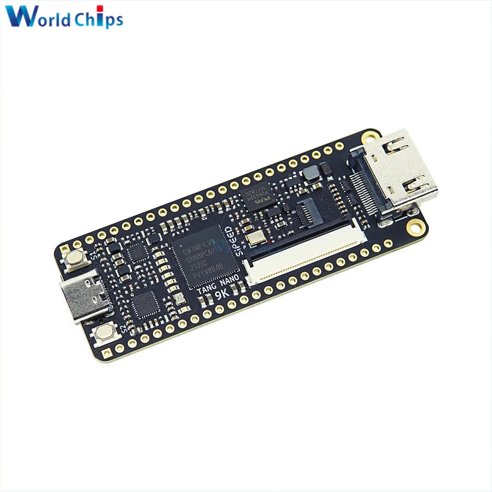 Tang Nano 9K Gaoyun FPGA GoAI Development Board GW1NR-9 RISC-V RV HDMI 40P RGB Interface with 1.14/4.3/5/7 Inch SPI Bare Screen