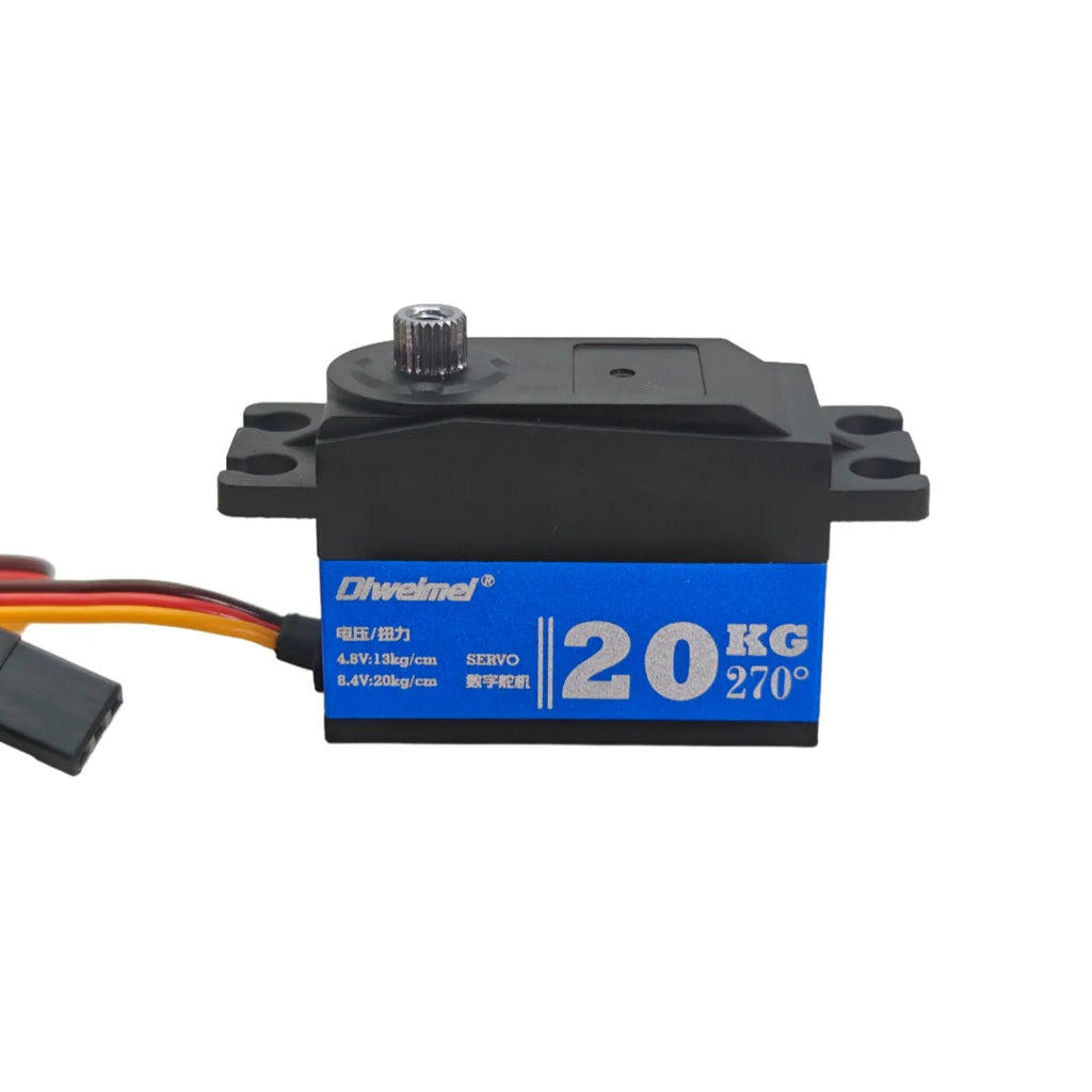 Servo 20kg 12kg Servo 180°/270° Short Type Metal Digital Servo Suitable for 1:10 RC Scale Remote Control Car Racing Drift Robot