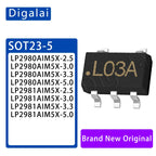 100%New origina 5PCS LP2981AIM5X-5.0 LP2980 LP2985 LP2992 3.3 3.0 2.5 SOT23 LDO linear regulator chip
