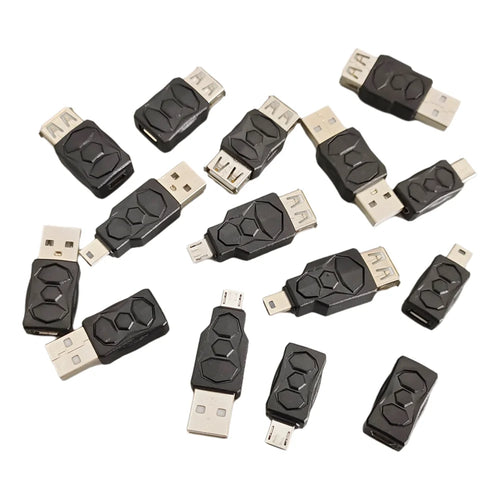 1-10PCS USB to Micro Mini Type-C USB Adapter Converter Usb Male Female Converter for Phone Tablet Camera Charging Adaptor