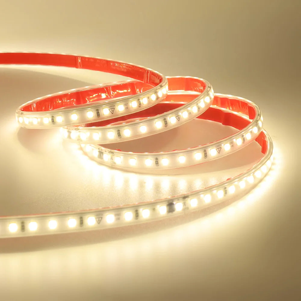 AC 2835 Led Strip Lights Dimmable 220V 230V 120 LEDs/m 0.5m 1m 2m 5m 10m 20m 50m Waterproof High Brightness Diode Tape Adhesive