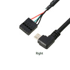 PC Computer motherboard 9P to Micro USB to DuPont 2.54mm 5Pin DuPont USB to Micro USB data Cord Aluminum foil + woven mesh cable